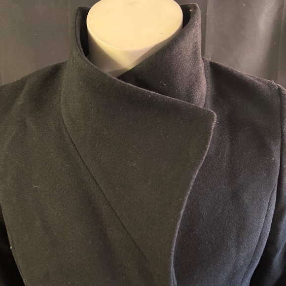 New womens large Aritzia Babaton Connor Long Trench Coat Virgin Wool - Picture 2 of 10